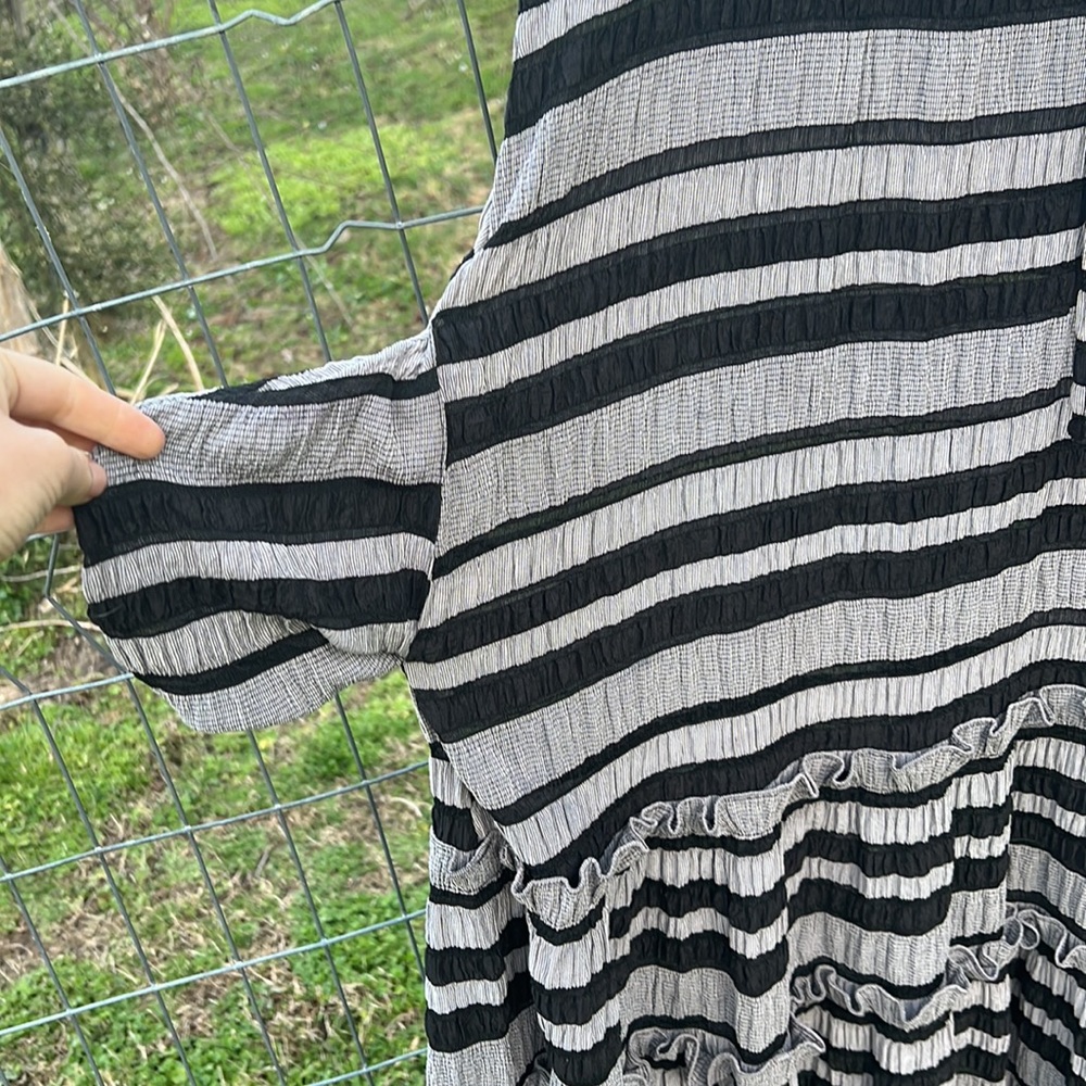 Hunter Bell NYC Matthews Dress Black Stripe - Picture 9 of 9